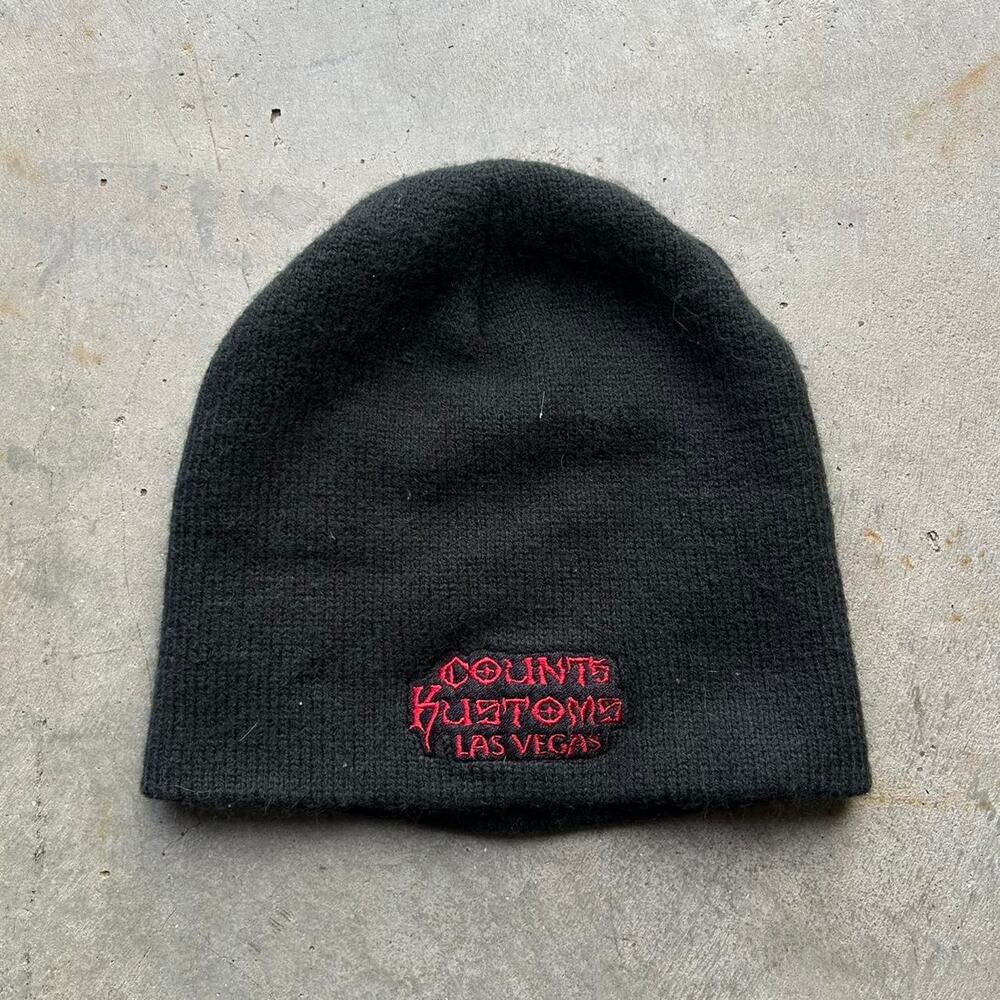 Y2k black countskustom beanie - Picture 3 of 3